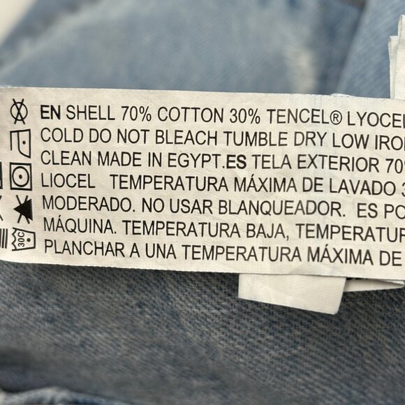 Forever 21 Distressed Wide Leg Women's size 29 Light Blue Denim Jeans - Picture 3 of 4